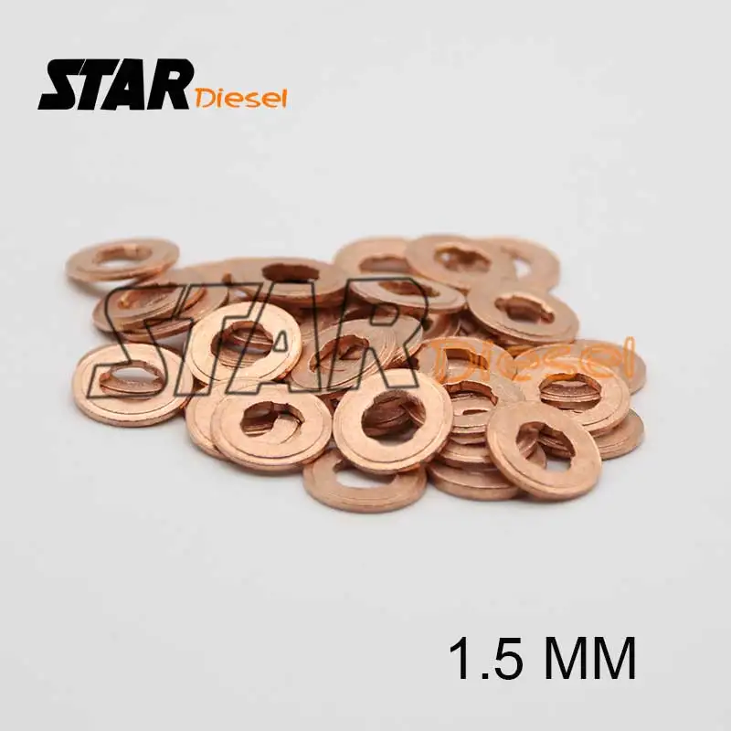 

30 Pcs / Lot Copper Washers Shims F00VC17502 F00VC17503 Thickness 1.5mm Common Rail Injector