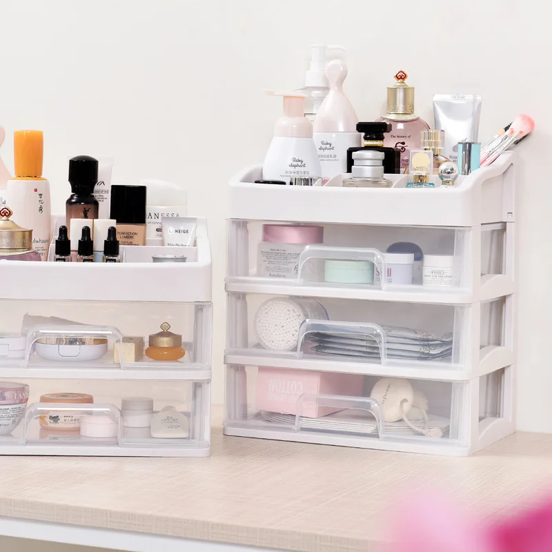 

Quality Plastic Jewelry Storage Boxes Creative Multi-function Desktop Combinable DIY Makeup Sundries Storage Drawers Organizer