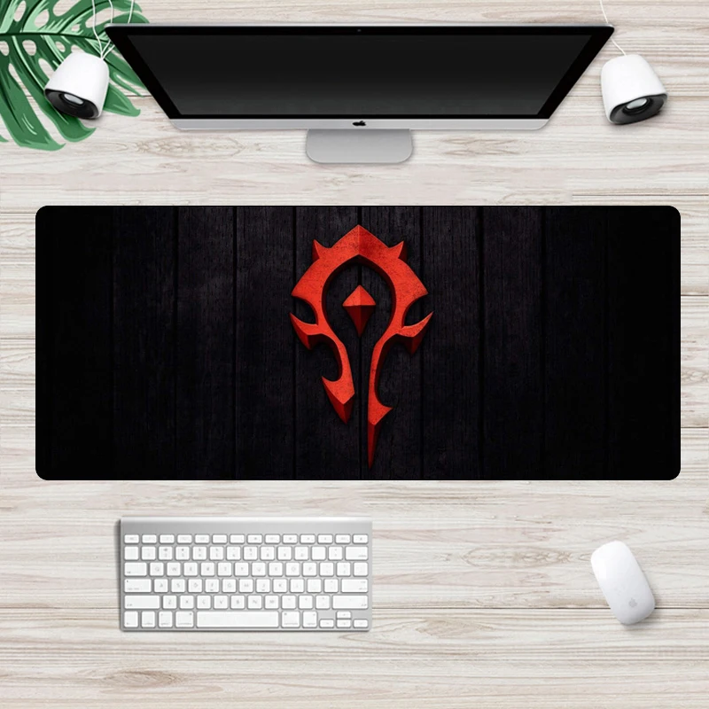World of Warcraft Gaming Mouse pad Gamer Large 70x30cm Horde Alliance Computer Mousepad Non-Skid Rubber Locking Edge Desk Mat