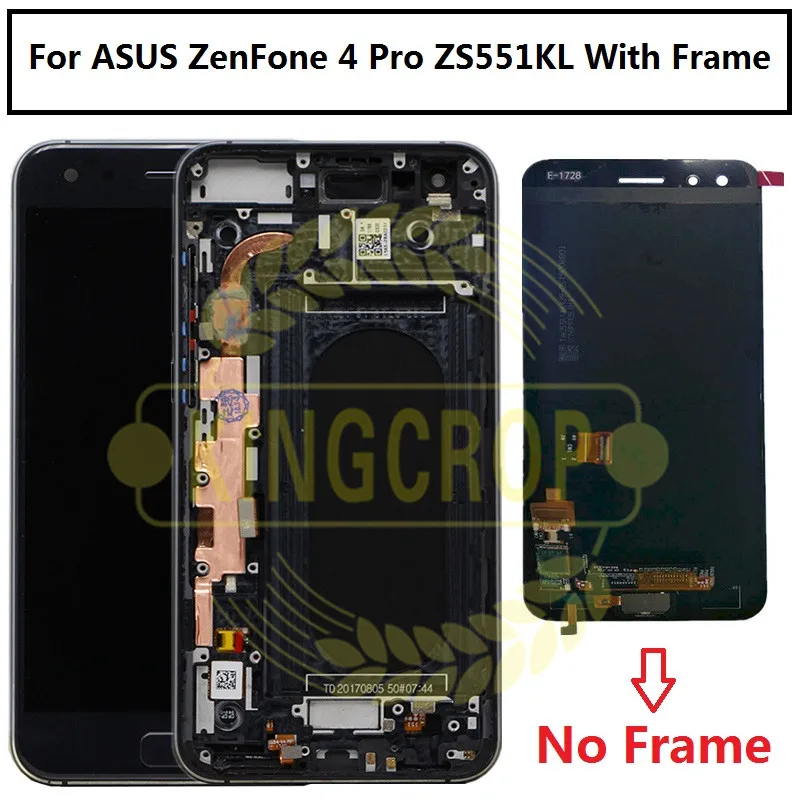 

For 5.5" ASUS ZenFone 4 Pro ZS551KL LCD with frame Display Touch Screen Digitizer Assembly For ASUS ZS551KL lcd Replacement