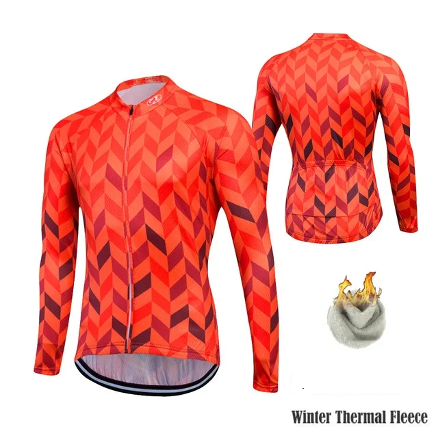 

Long Sleeve Winter Bike Clothing Road Retro Jersey Cycling Ciclismo Mujer Thermal Fleece Bike Wear Mountain Bicycle Jacket