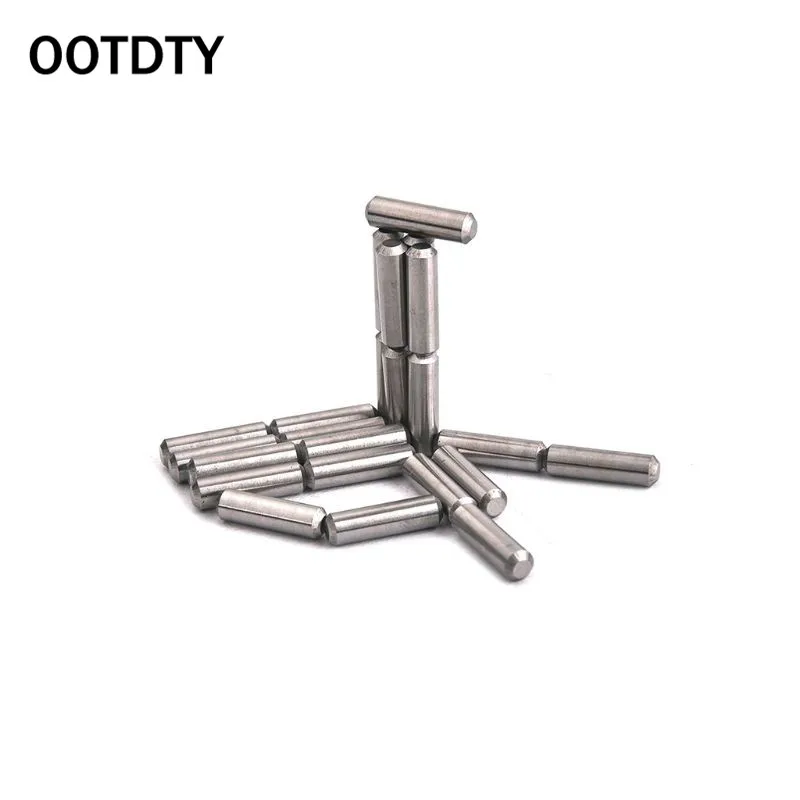 

OOTDTY 24pcs Guitar Pickup Metal block Pole Rod Slug magnet Alnico 5 Length 17mm