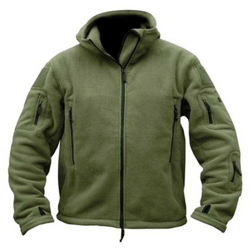 Мужская Военная флисовая куртка, тактическое зимнее пальто армии США, тренчи, ветровка, полярная армейская одежда с карманами, мужское повседневное термо пальто