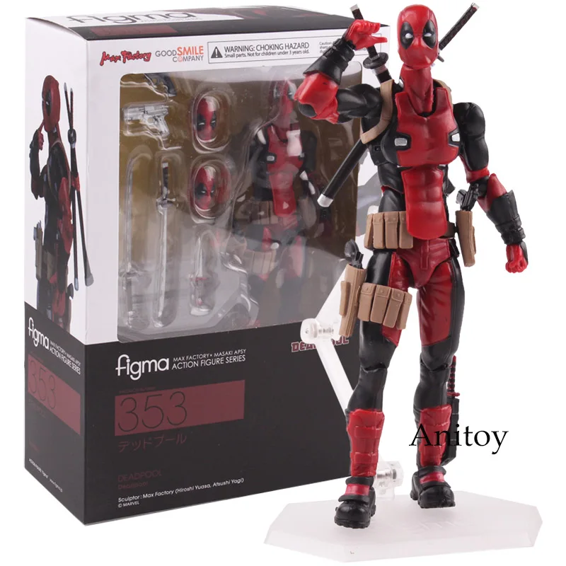 

Figma 353 Deadpool MAX FACTORY X MASAKI APSY ACTION FIGURE SERIES PVC Good Smile Figure Action Collectible Model Toy 15cm