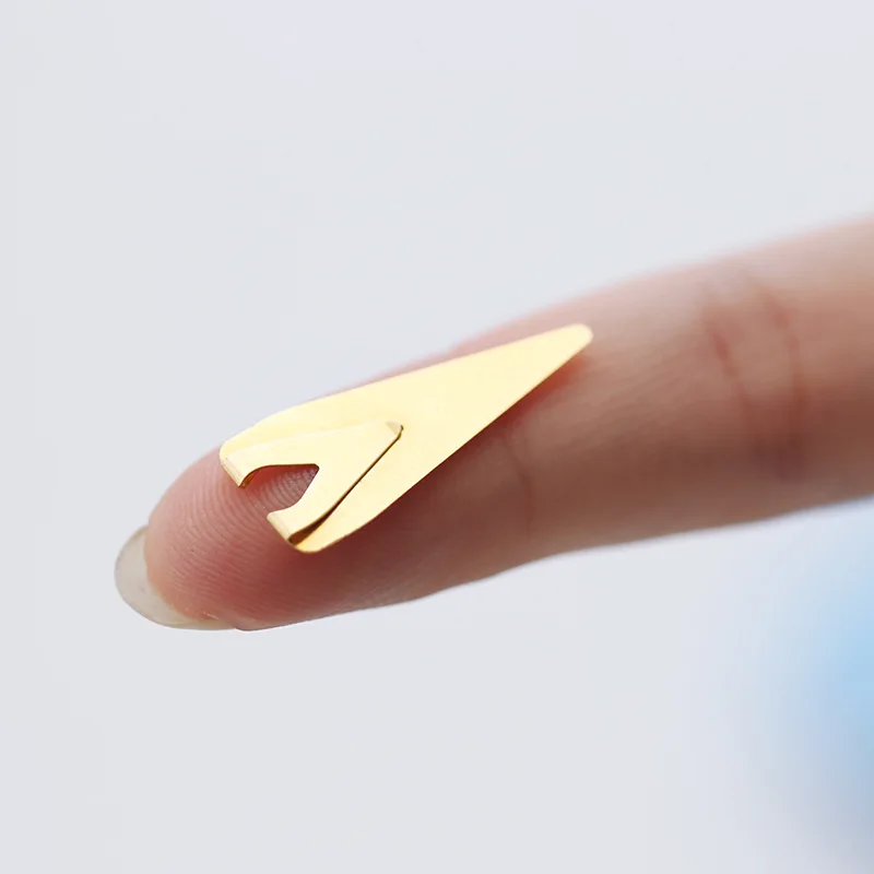 5 шт. короткие стильные металлические закладки для книги из розового золота Kawaii