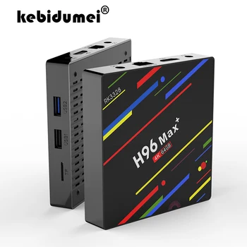 

H96 MAX PLUS for Android 8.1 1080P H.265 4GB 64GB Smart TV BOX RK3328 Quad Core 2.4G&5G WiFi LAN 100M Wireless SET TOP BOX