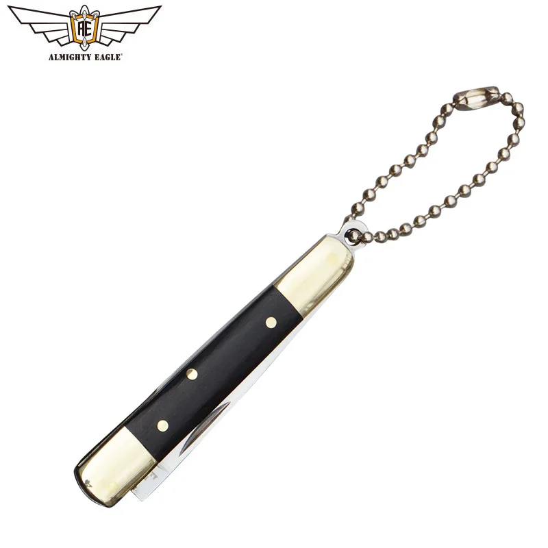 Black wood handle Большой орел мини-нож с деревянной ручкой нож резак складной нож острый нож EDC инструмент открытый нож кемпинг и туризм оборудование - Цвет: Black wood handle