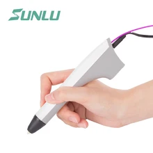 

SUNLU 3D Printing Pen With 1.75mm PLA /PCL Filament New Design 3D Pen Sunlu 3D Drawing Pen with holder & USB Charger- M1 white