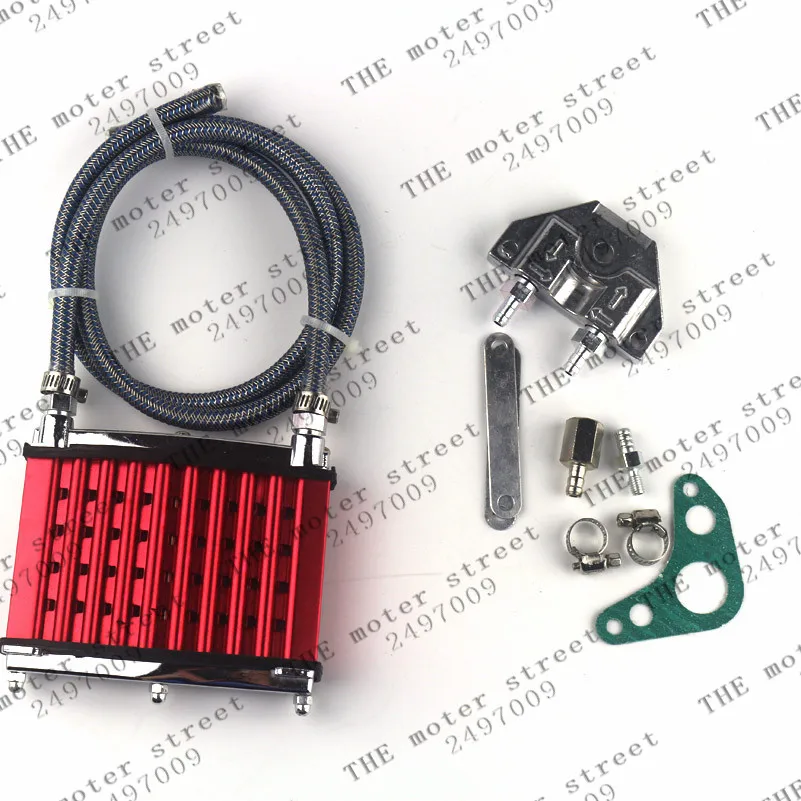 

red Oil cooler radiator cooling for HONDA motorcycle moto ATV ATVS PITBIKE dirt pit bike XR50 CRF70 CRF50 Z50 125