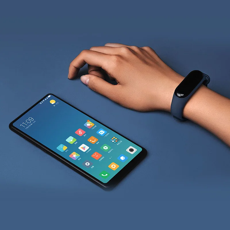 Оригинальный Xiaomi mi смарт браслет 3 фитнес Band большой сенсорный экран OLED сообщение