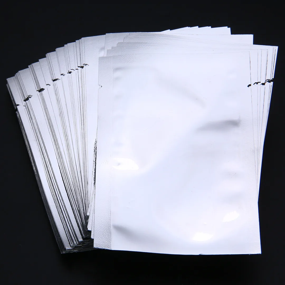 100pcs Multifunction Kitchen Tools Storage Aluminum Foil Bag Silver  Bags Vacuum Sealer Zipper Food Saver Fresh Bags