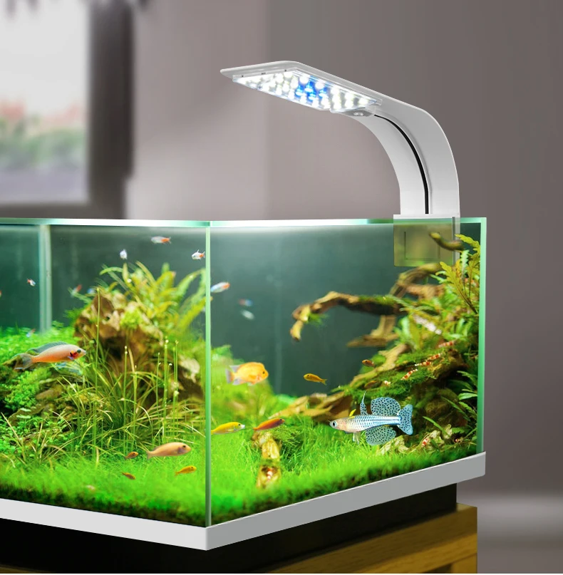 LED Aquarium Fish Tank Light Clip-on 5W/10W/15W LED Plants Grow Lights Aquatic Freshwater Aquarium Lamps Waterproof 220V EU Plug