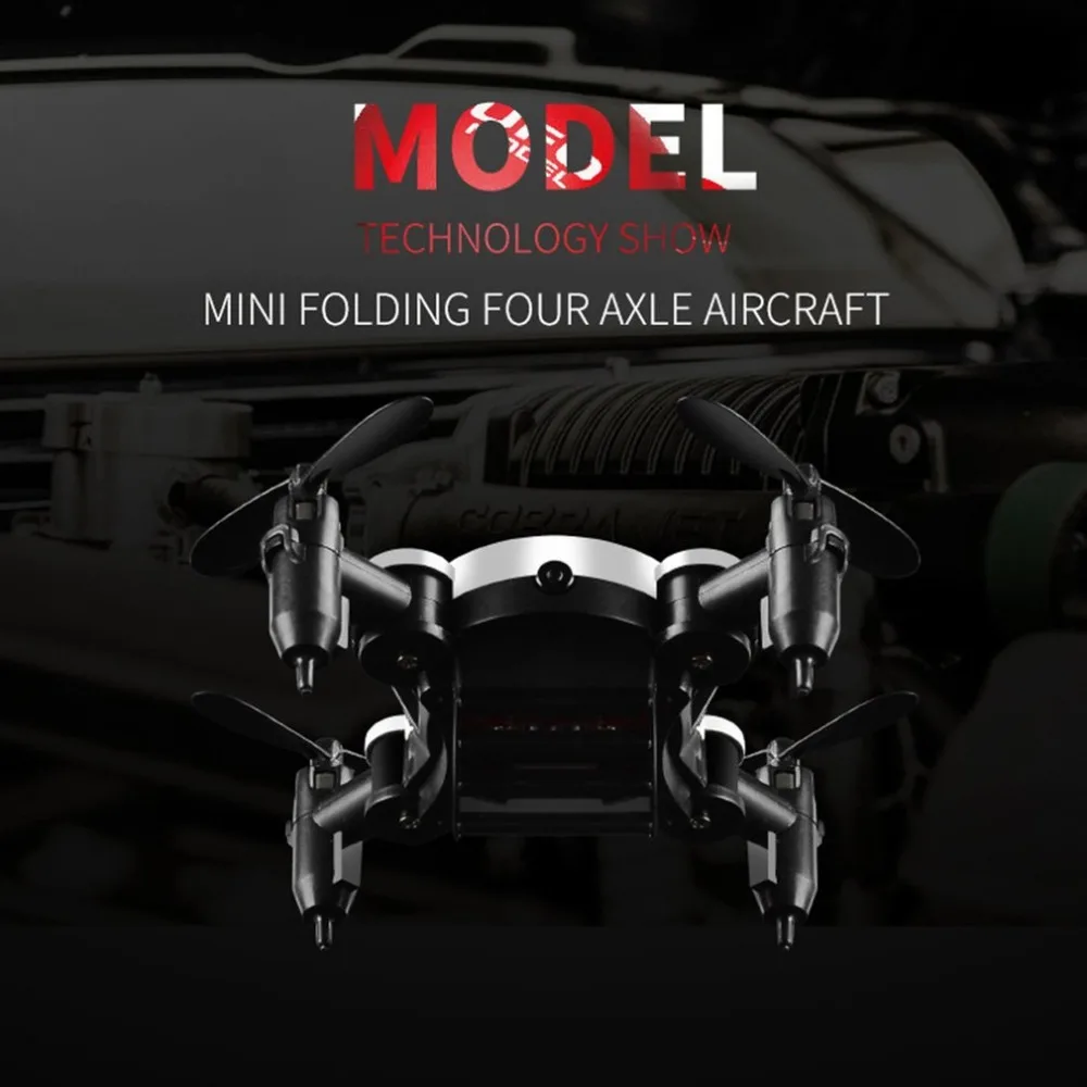 

Mini Folding RC Drone With Wifi FPV Camera Photography Quadrocopter Altitude Hold Headless Mode Remote Control Helicopter