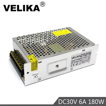 

180W 30V 6A Single Output Switching power supply Driver Transformers 110V 220V AC to DC30V For Stepper Motor 3D Print Repeater