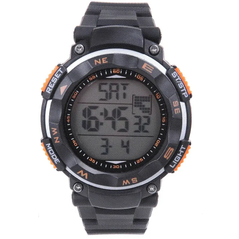 The new ideas of 50 meters waterproof LED digital watch sports men watches multifunctional luminous watches