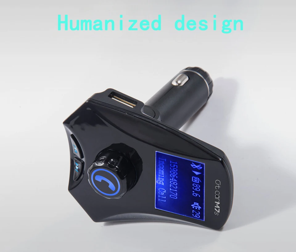 Большой экран беспроводной fm-передатчик автомобильный комплект Bluetooth Handsfree Dual USB TF AUX MP3-плеер Радио адаптер автомобильное быстрое зарядное устройство