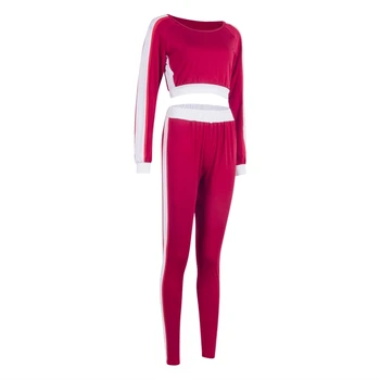 

2Pcs Women's Tracksuit Hoodies Sweatshirt Pants Sets Wear Casual Suits