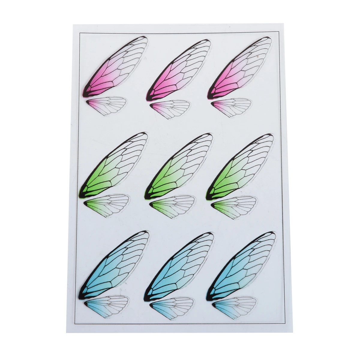 Doreen Box смолы и ПВХ DIY Scrapbook Deco Наклейки для крафт крыло Многоцветный 15 см (5 7/8 &quot) x 10