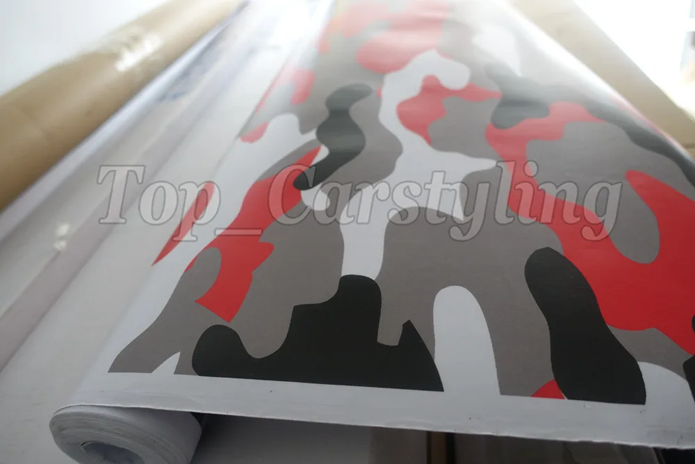 red arctic camouflage vinyl winter snow camo vinyl wrap sheets urban (2)