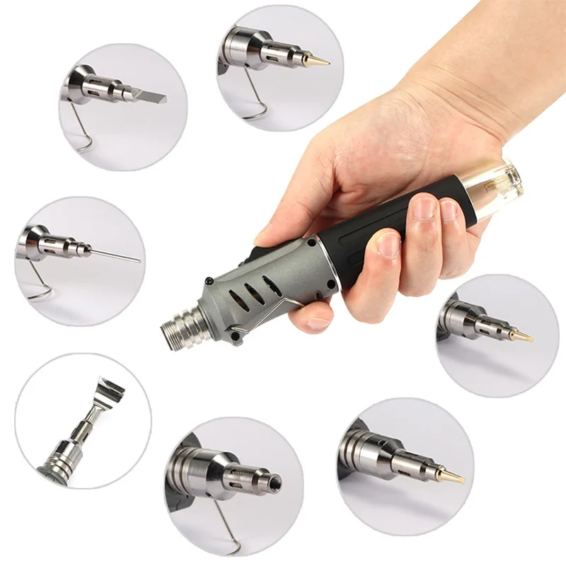 

portable Accessories 10 in 1 Set Gas Soldering Iron Set Portable Welding Tools Accessories Kit