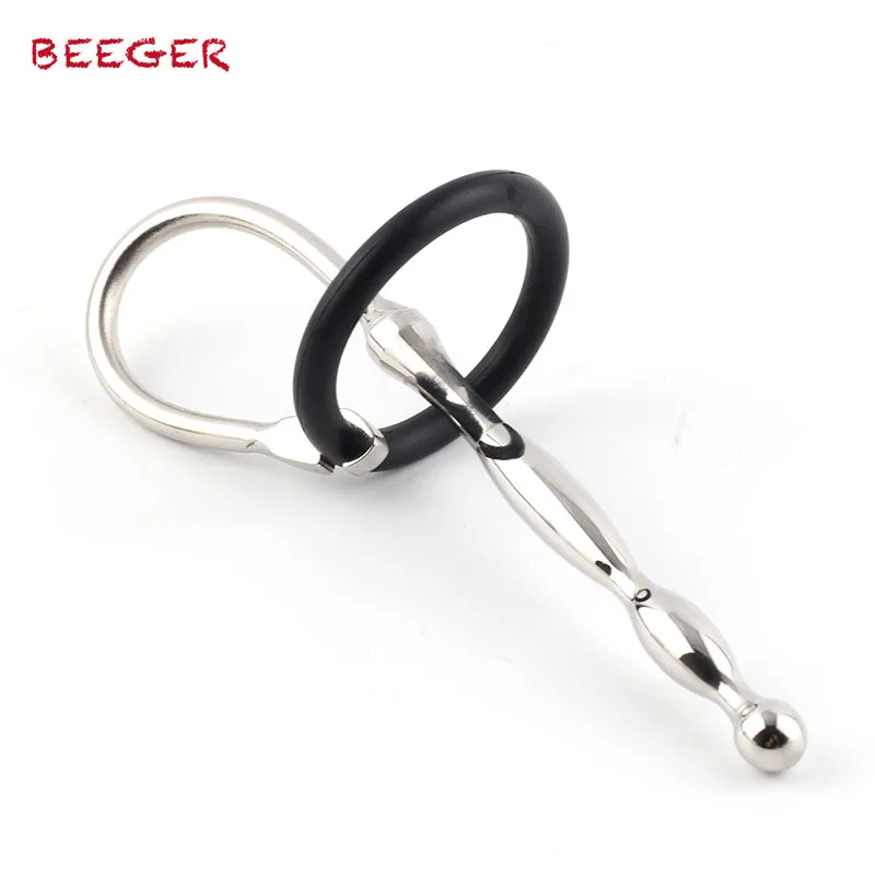 BEEGER Wavey четыре заглушка для пениса с резиновым кольцом глаз длинный вставляемый