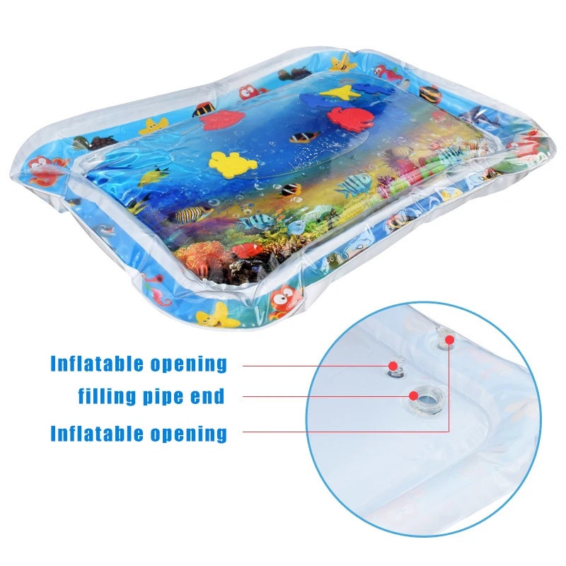 Творческий надувной детский игровой коврик игрушки морских животных надувные Гладкий коврик детский надувной бассейн водяное сиденье