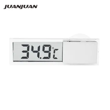 

Transparent Digital LCD Car Windscreen Inner Temperature Thermometer Suction Cup 10%Off