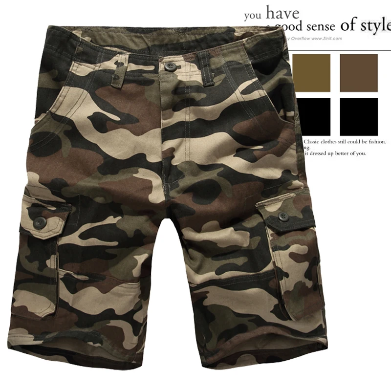 Fashion New Arrivals Large Size Men's Shorts Zipper Fly Camouflage