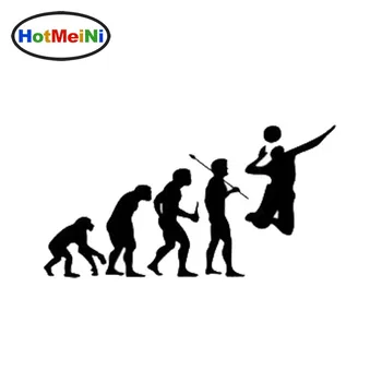 

Car Styling Car Shape Evolution Sports Playing Volleyball Car Stickers Car Sticker 15CM*7.7CM