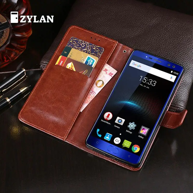 Винтажный чехол-кошелек ZYLAN для Oukitel K3 5 дюймов кожаный Ретро Чехол с откидной