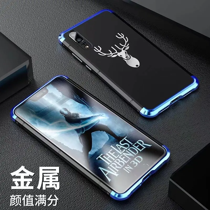 Роскошный металлический каркас для huawei P20 чехол 3в1 ударопрочный Алюминиевый бампер+ ПК Тонкий задний Чехол для huawei P20 Pro Чехол для телефона