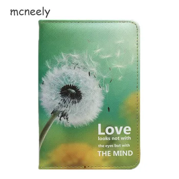 

Mcneely New Arrivals Dandelion Passport Cover Rfid Blocking Passport Case high quality Customized Leather Passport Holder Wallet