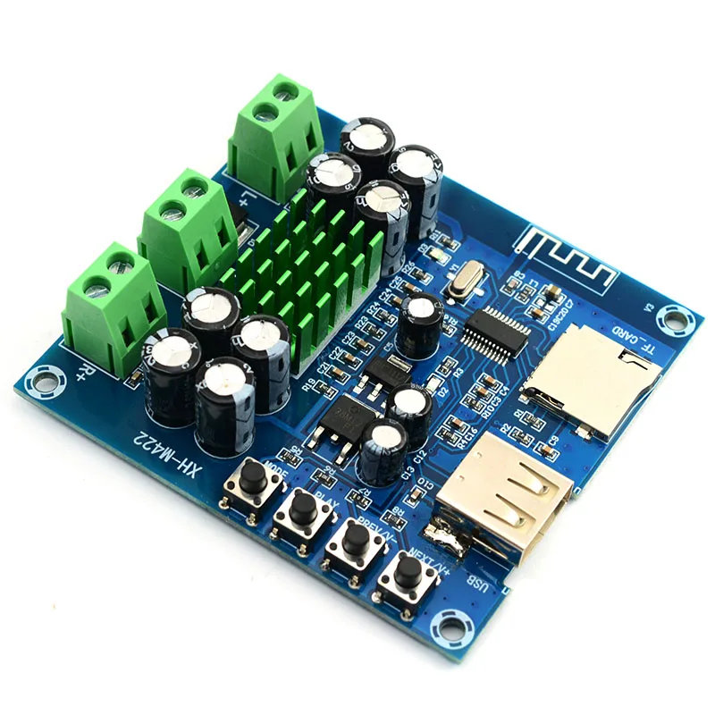 CIRMECH TPA3116D2 усилители Bluetooth плата Встроенная U диск TF плеер Amp платы с двумя каналами
