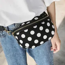 THINKTHENDO Мода г. горошек талии ремень через плечо Fanny Pack телефонные чехлы дамские туфли из pu искусственной кожи ремень молния Грудь Сумка Кошелек