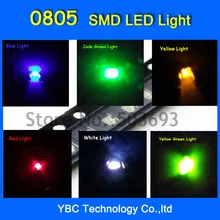 6valuesx200pcs = 120 шт 0805 светодиодный SMD ультра яркий красный/зеленый/синий/белый/желтый светодиод свет