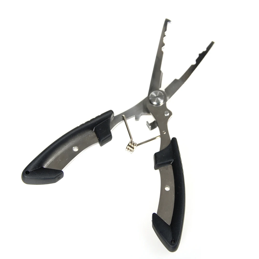 

Fishing Pliers 16cm 76.8g Stainless Steel Black Plier Fish Lip Grip Alicate De Pesca Carp Fishing Tool Fishing Hook Remover
