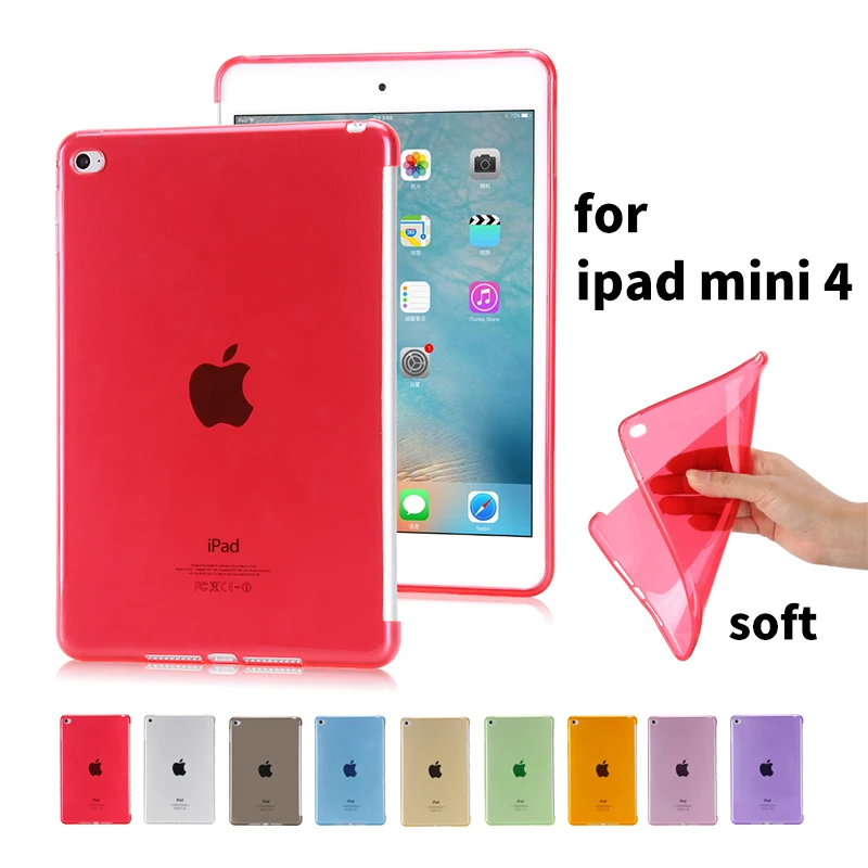

SPEDKOY For IPad Air 2 Case Back Cover Multicolor Transparent Case Ipad Mini4 Silicon Soft TPU Tablet Computer Protective Shell