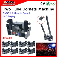 8 шт./лот FXs 2 Shotor конфетти машина Профессиональный электрический конфетти Cannons бумажный пусковой эффект для свадебной вечеринки
