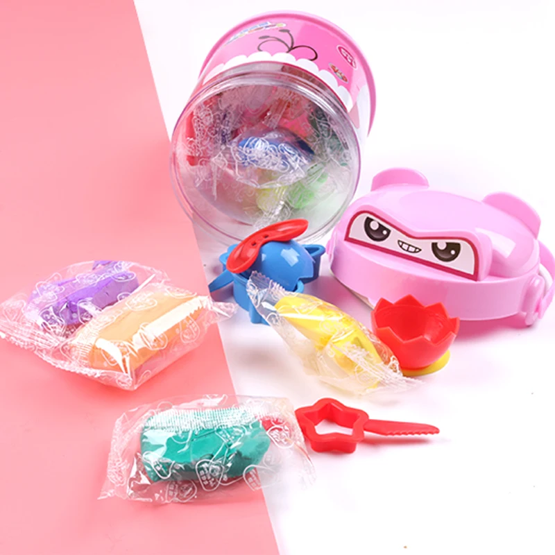 Моделирование глины слизи игрушечные лошадки Air Dry Playdough свет мягкая Лепка Fimo Полимерная глина DIY Пластилин обучающий игрушки для детей