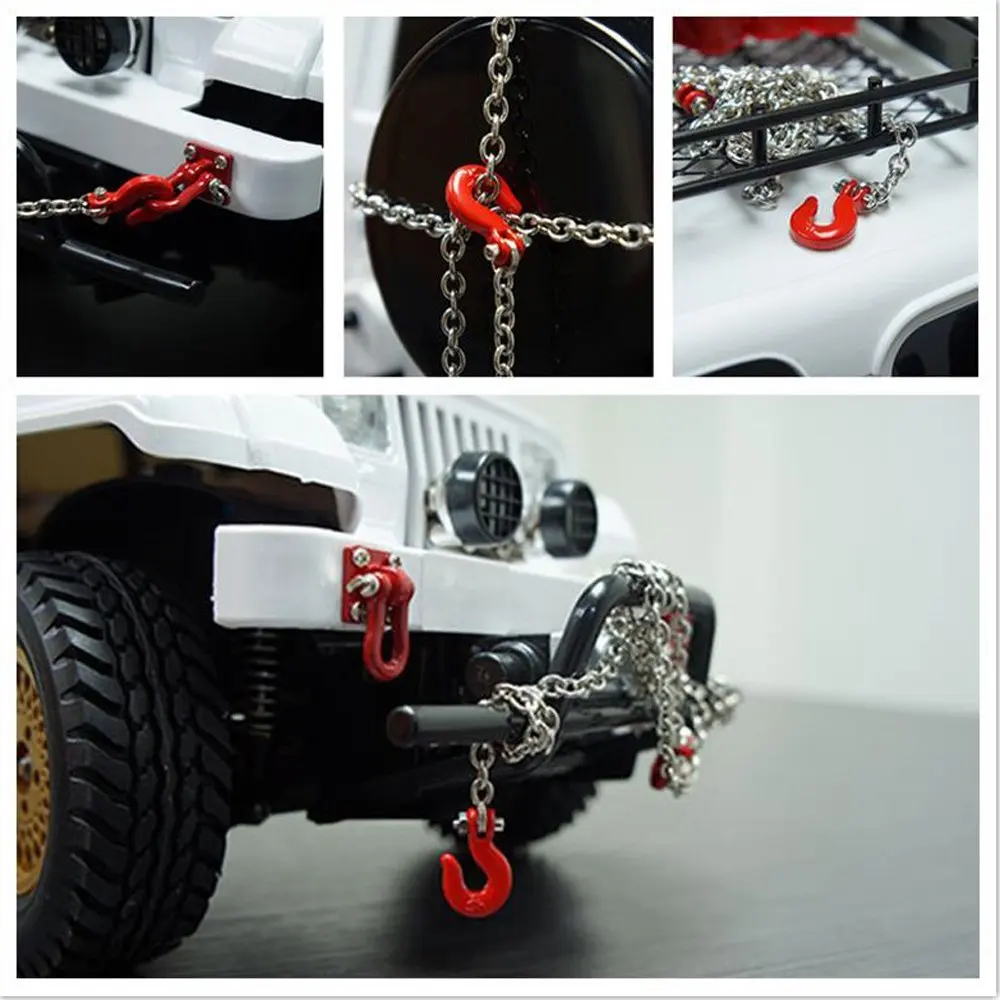 RC Crawler Tow Hooks /& Trailer Chain For 1//10 RC4WD Axial Remote Control Car