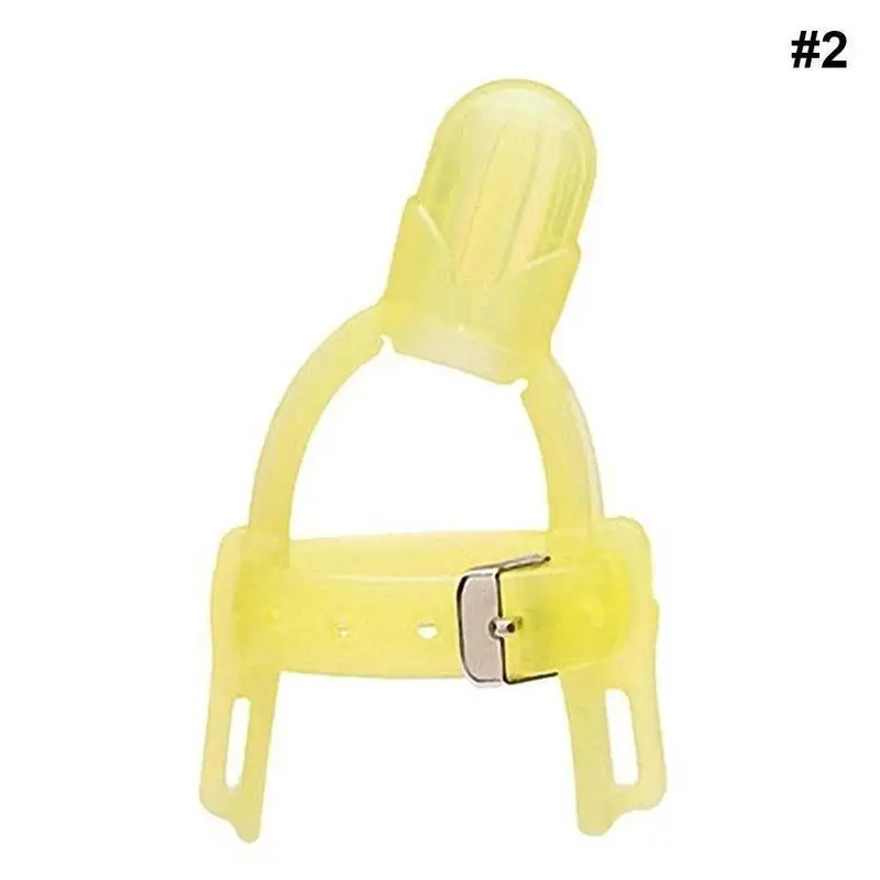 Нетоксичный силиконовый браслет на запястье с защитой от пальцев для детей и детей, милый детский прибор для сосания пальцев, 3 цвета - Цвет: yellow