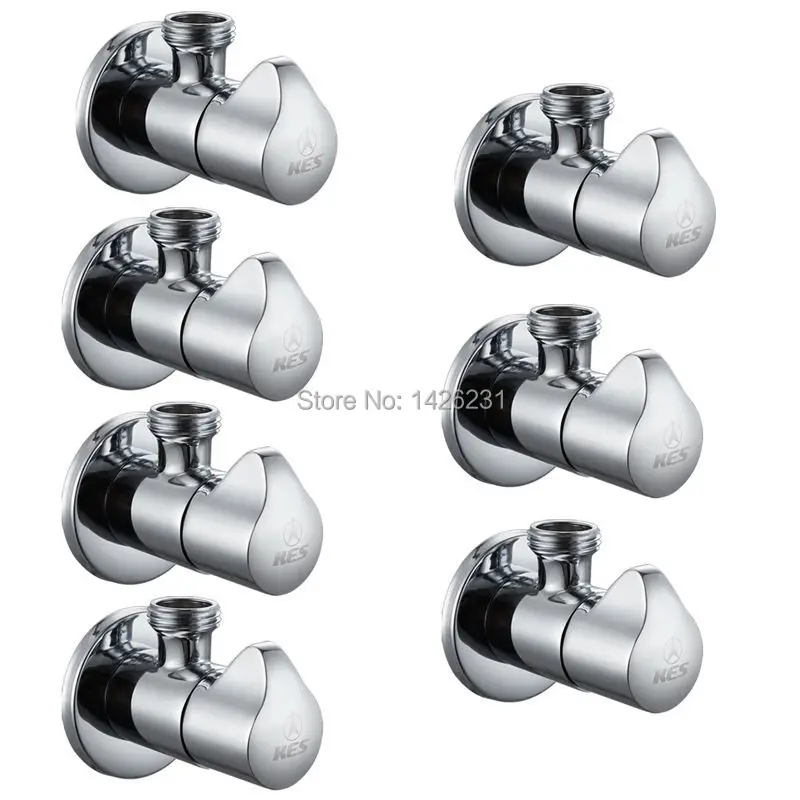 KES K114-P7 Латунный Угловой клапан 1/2 &quotIPS вход и выход Керамический дисковый