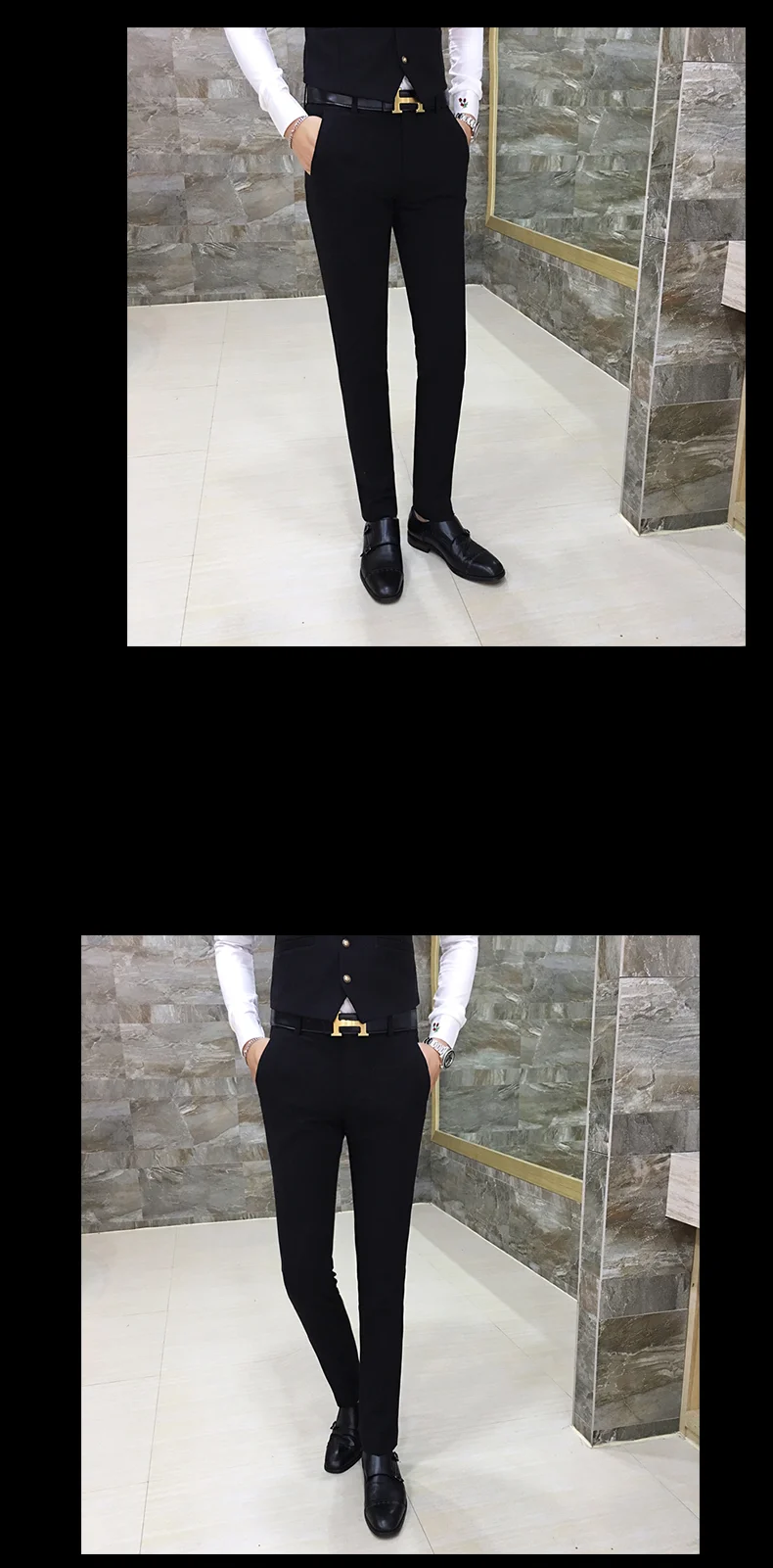 Тонкий Дизайн Для мужчин костюм 3 предмета Комплект Бизнес свадебные мужской костюм куртки с Костюмы жилеты и костюм брюки Размеры S-2XL