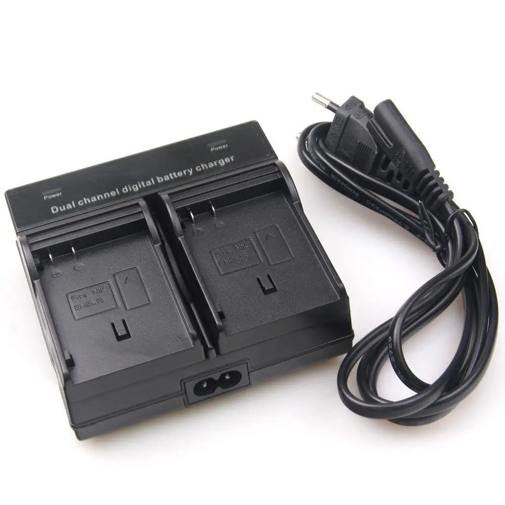 AC/DC Fast EN EL15 Battery Charger for Nikon 1 V1,D600,D610,D750,D800