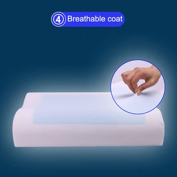 

Memory Foam Pillow Cooling Gel Reversible Orthopedic Support Sleeping Neck Pillows for Home Office TB Sale