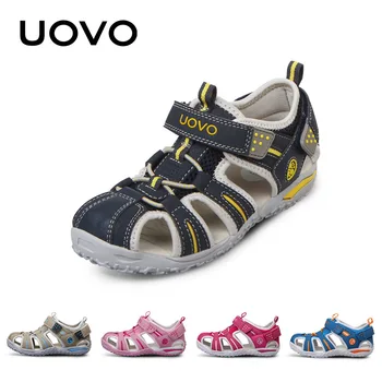 

UOVO brand summer beach kids shoes closed toe sandals for boys and girls designer toddler sandals for 4 - 15 years old kids