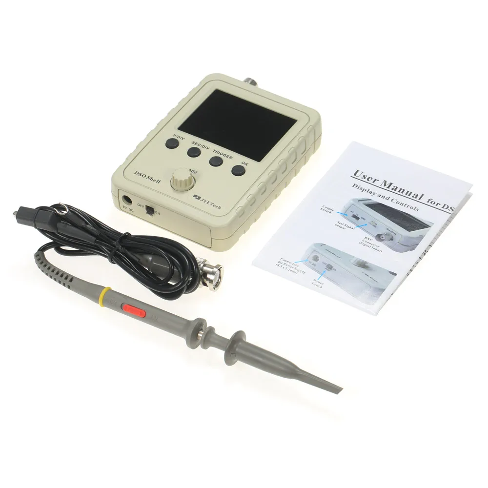 Цифровой портативный карманный осциллограф DSO Shell(DSO150) 2,4 TFT с корпусом клип зонд 1MSa/s 0-200 кГц