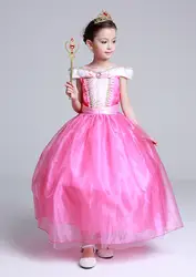 Новый шаблон Девушка принцесса внешней торговли Спящая Царевна show служить плотное платье сетка