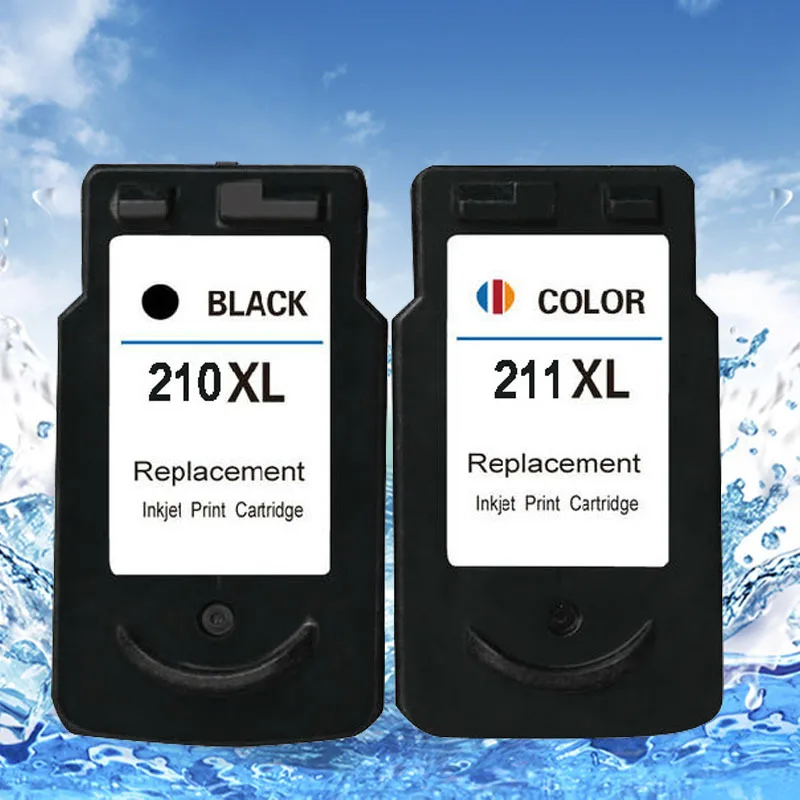 

2pcs remanufactured pg210 cl211 ink cartridge for iP2702 MP240 MP250 MP270 MP480 MP490 MP495 MX320 printer