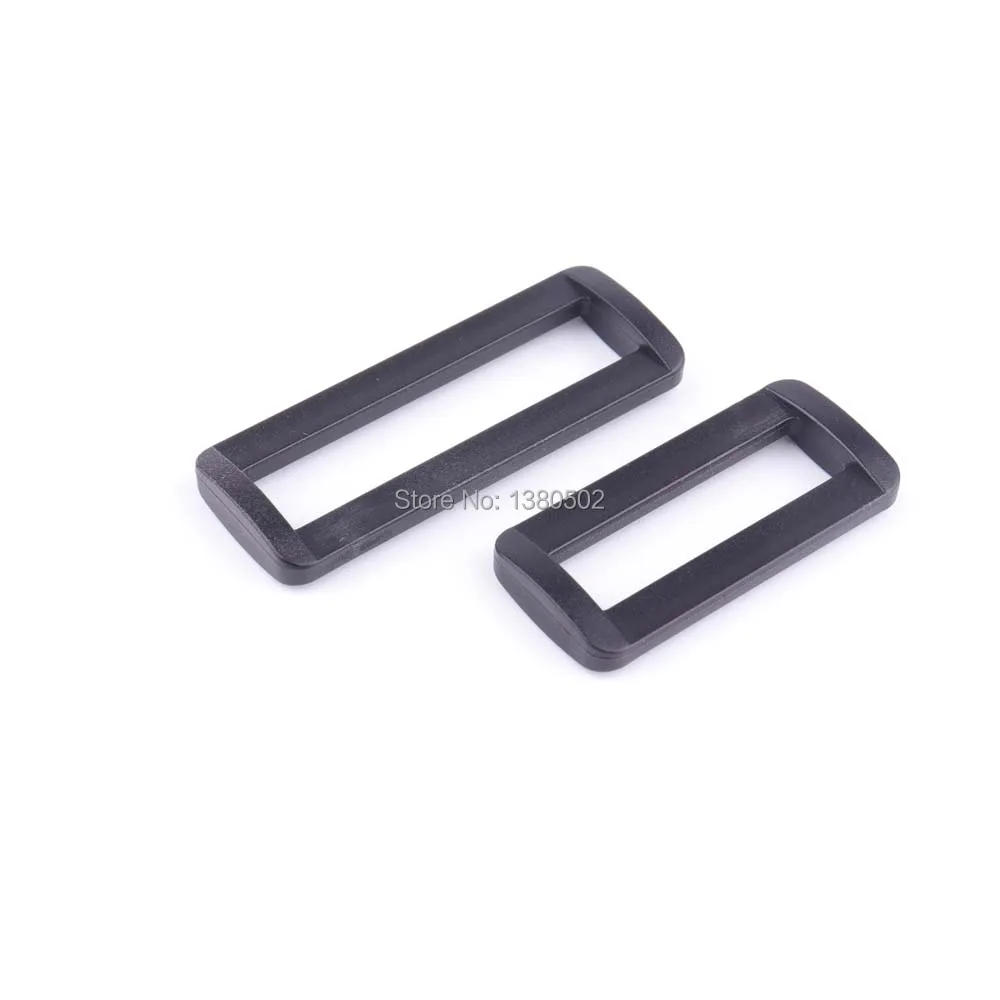 10 шт./лот Пластиковый черный цвет прямоугольник пластиковое кольцо D тесьма ремень пряжка